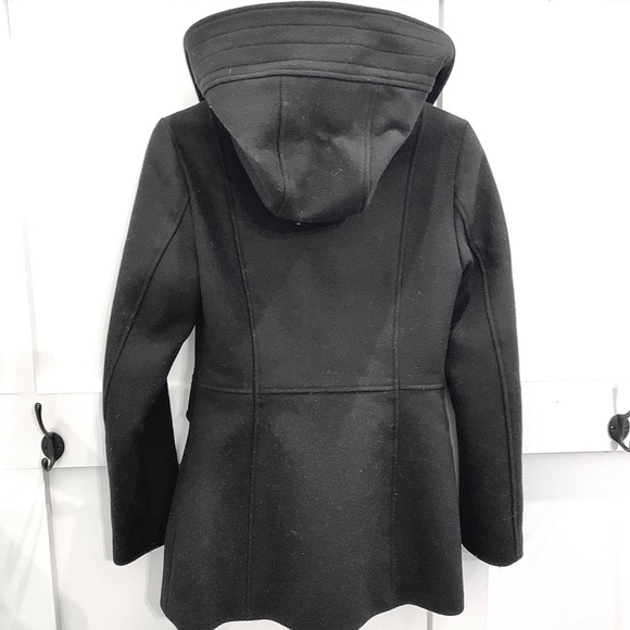 Mackage black wool Zandra toggle hooded jacket size XS - Picture 3 of 16